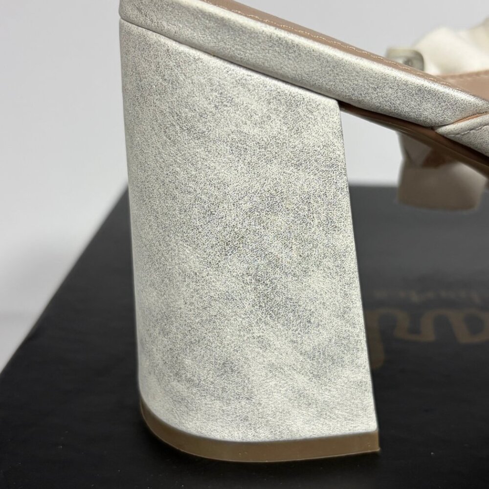Charles by Charles David Royals Sandals Women’s 11 White Rhinestone Block Heel - Picture 9 of 14